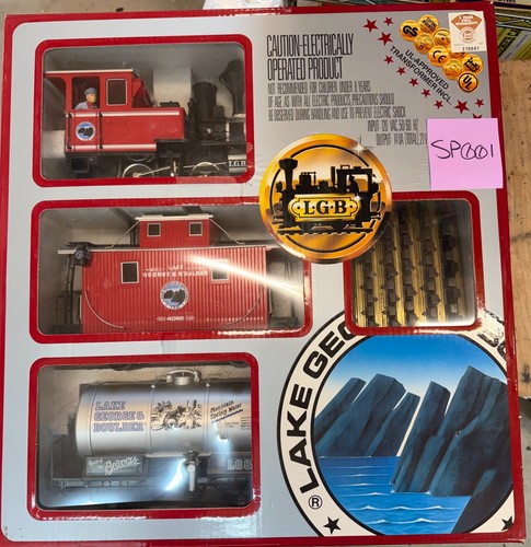 LGB Lake George & Boulder 0-4-0 Starter Set Rojo 25401 EE. UU. Escala G PROBADO - ¡FUNCIONA! | Zustand: Used