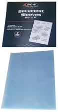 25 BCW 8.5x11 Document Soft Sleeves 2 Mil Photo Clear Acid PVC Free Page Print