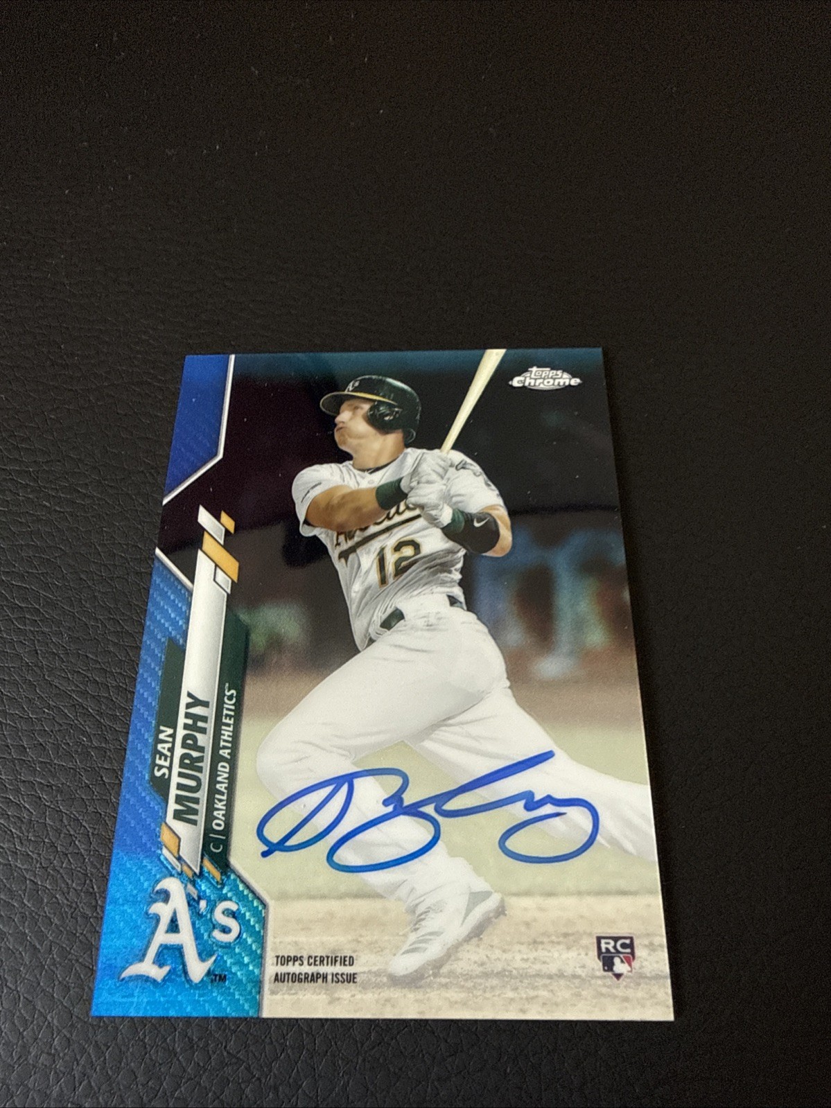 2020 Topps Chrome - Rookie Autographs Sean Murphy #RA-SM Blue Refractor /150