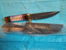 11" Bowie Knife With Leather Sheath