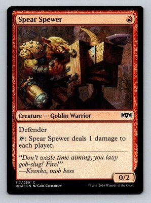 Spear Spewer 117 Common Ravnica Allegiance Magic: The Gathering Near Mint