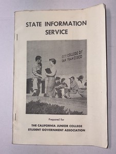 Vintage 1950s State Information Service Booklet - CA Junior College Student Gov