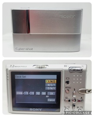 Sony Cyber-shot DSC-T10 7.2MP Digital Camera - Silver for