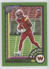 2022 Panini Classics Rookies Timeless Tributes Green 17/25 Jahan Dotson 18gk