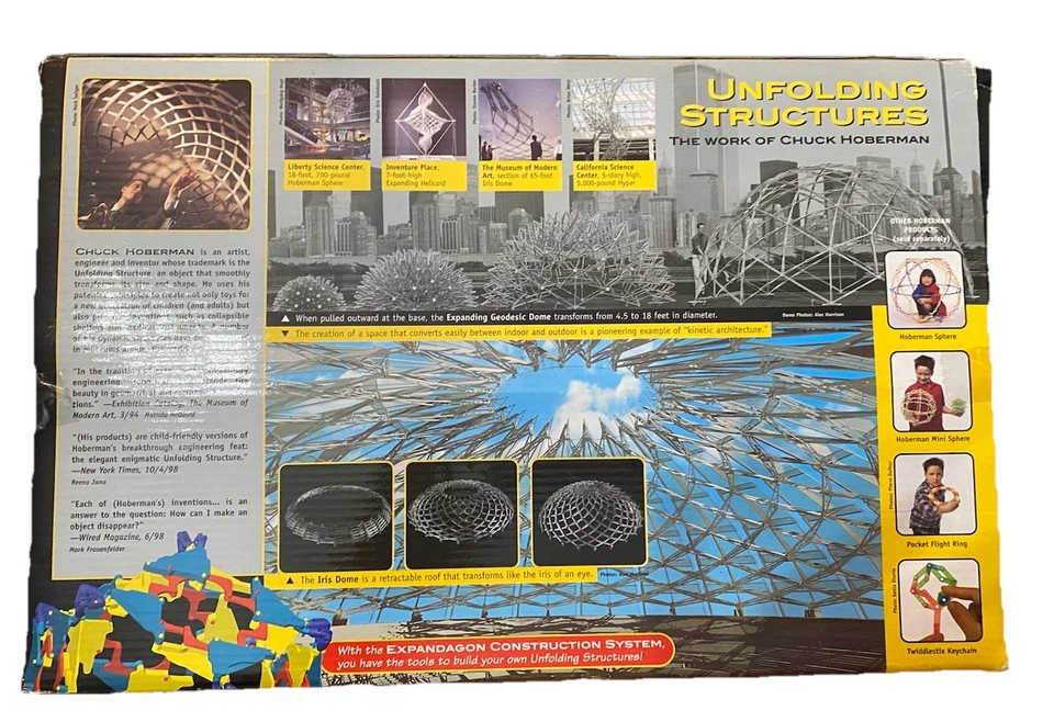 Kit Avanzado Hoberman Sistema de Construcción Expandible STEM Solo Caja de Juguetes! Foto 3 de 3