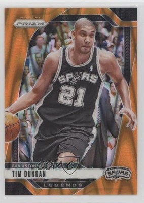 2024-25 Panini Prizm Legends Orange Seismic 139/199 Tim Duncan #297 HOF 0rz7