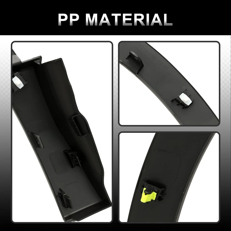 Fit For 2017-2022 Honda CRV CR-V Front Fender Flare Molding Trim Right+Left Side - Image 4 of 4