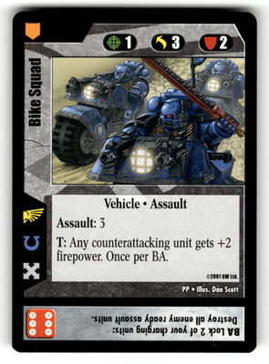 Warhammer 40,000 Bike Squad 2001 CCG Games Workshop Ltd. Card