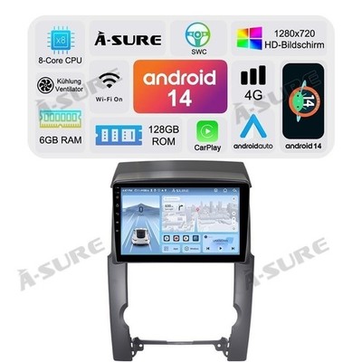 9'' 6+128G Android 14 Autoradio 8 Kern GPS Navi Für KIA Sorento II XM 2009-2013