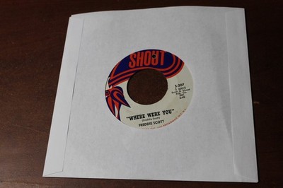 FREDDIE SCOTT ARE YOU LONELY FOR ME / WHERE WERE YOU 45 RPM RECORD