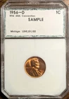 1994 ANA Convention PCI Sample Slab with Uncirculated 1956-D 1c Lincoln Cent