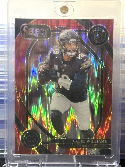 2024 Panini Select Football - Club Level Caleb Williams Bears Red Shock /249