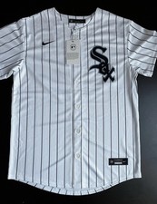 Nike Chicago White Sox Youth Lrg Pinstriped MLB Baseball Jersey NWT 19.5x28 