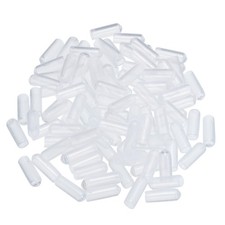 100pcs Rubber End Caps 6mm 1/4" Bolt Cap Cover Screw Thread Protectors Clear