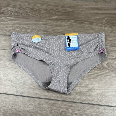 Barely There Women s Floral Pattern Boyshort Panties Grey Large New