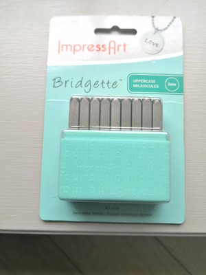 ImpressArt Bridgette 3 mm Großbuchstaben Metallstempel 27-teiliges Set, neu & verpackt