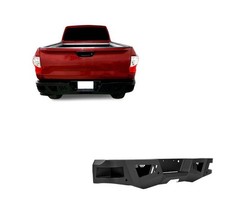 Black Horse Armour Hd Rear Bumper Matte Black Fit 2016-2024 Nissan Titan Xd Black Horse Armour Hd Rear Bumper Matte Black Fit 2016-2024 Nissan Titan Xd
