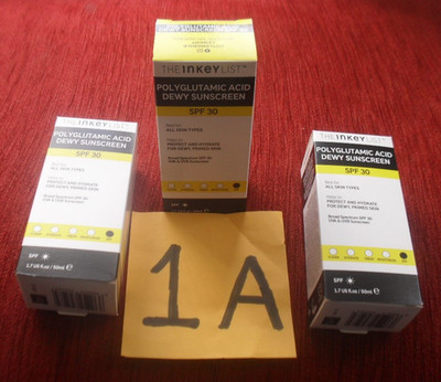 The Inkey List Polyglutaminsäure taufrisch (Sonnencreme) LSF30 50ml x 2 volle Größe NEU