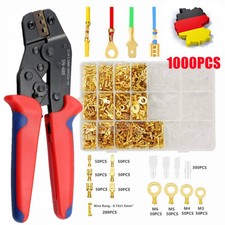 1000x Kabelstecker Flachsteckhülsen Set Krim...