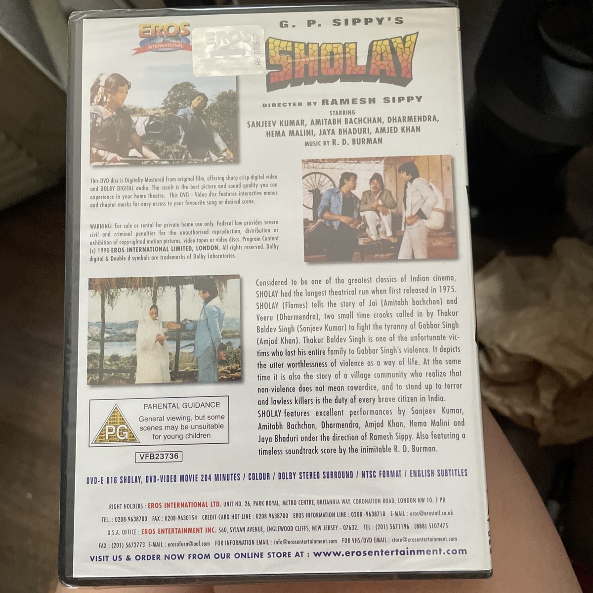 Sholay (DVD, 2003) new sealed 675754620929| eBay