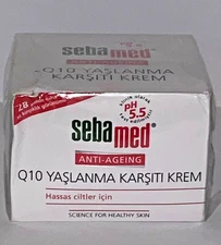 SebaMed Anti Ageing Q10 Protection Cream ~ 50ml ~ Sealed in slightly Damaged Box