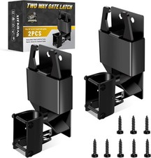2 Pcs Farm Gate Latch, Heavy Duty 2 Way Gate Latch Lockable, Livestock Gate Latc