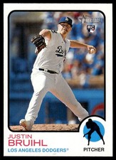 2022 Topps Heritage High Number Justin Bruihl Rookie Los Angeles Dodgers #518