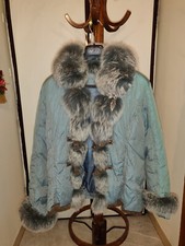 Giacca imbottita TG. S Impero Couture con finti inserti in pelliccia SINTETICA