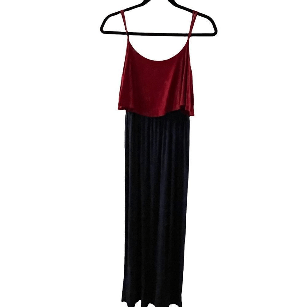 strapless open back dress Solid Cami Maxi Slit Dress – Wholesale Capella Apparel