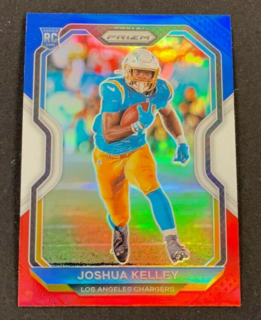 2020 PANINI PRIZM RED WHITE & BLUE JOSHUA KELLEY #326 ROOKIE