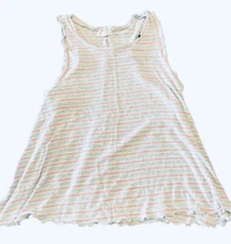 Tucker & Tate Girls Tank Top, XL (14/16), Pink and Gray, EUC