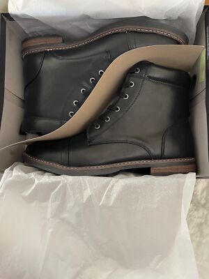 Goodfellow & Co Black Jeffery Lace Up Boots New with Box  display picture 2