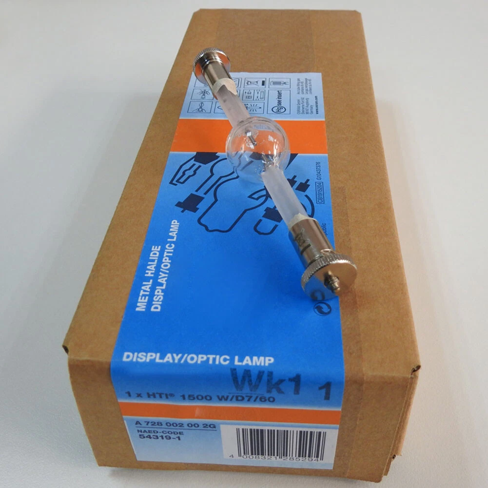 For Osram HMI 1500W W D7 60 Metal Halide Display Optic Lamp 6000K 750H