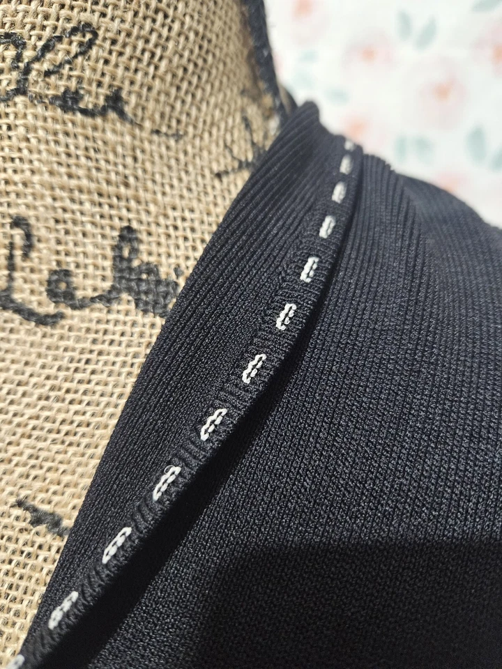 VININI PETITE, WOME'NS BLACK RAYON BL LONG SLEEVED TUNIC CARDIGAN SWEATER SZ PM - Image 3 of 4