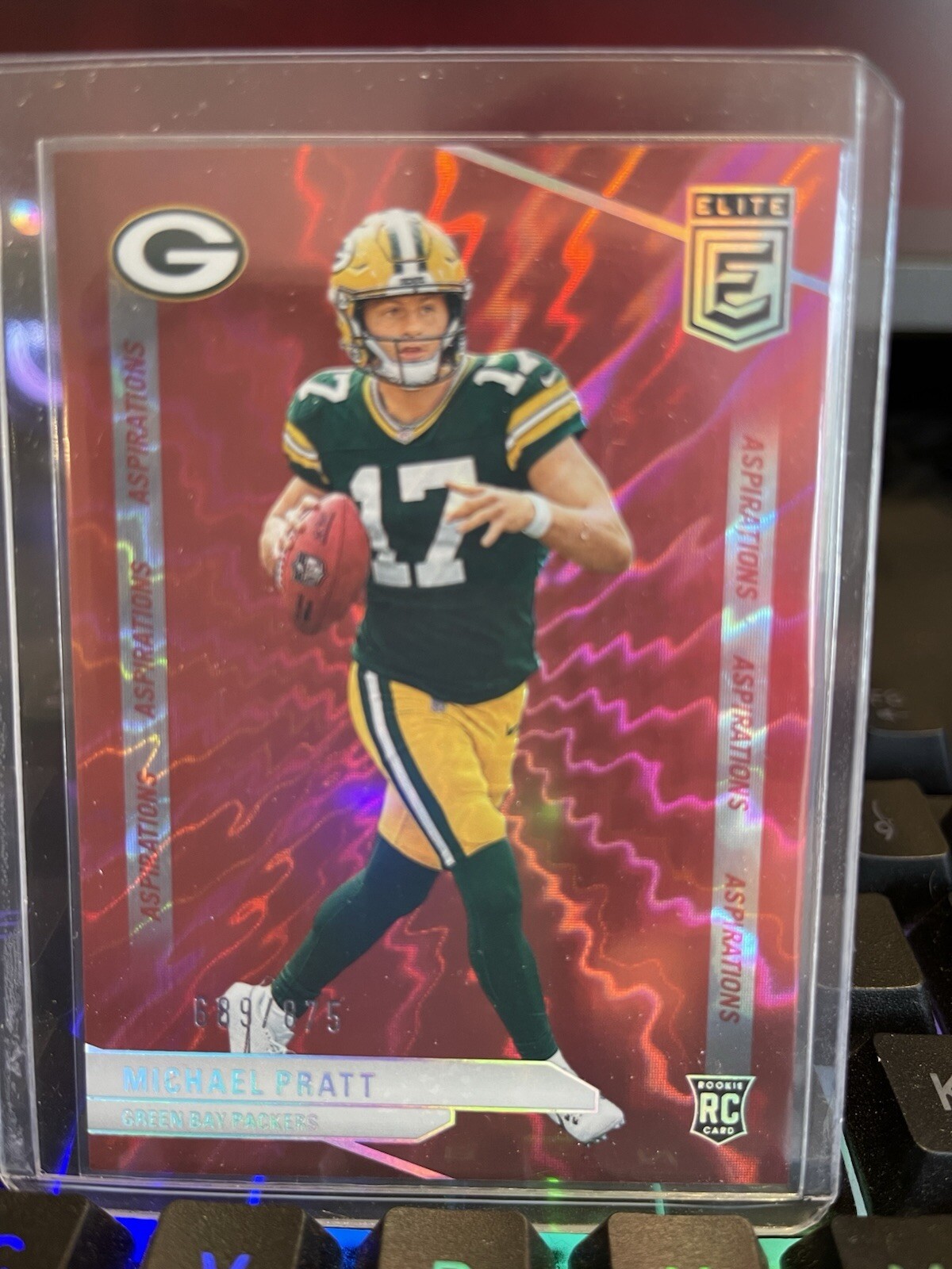 2024 Panini Donruss Elite Michael Pratt RC Red Aspirations/875 #135