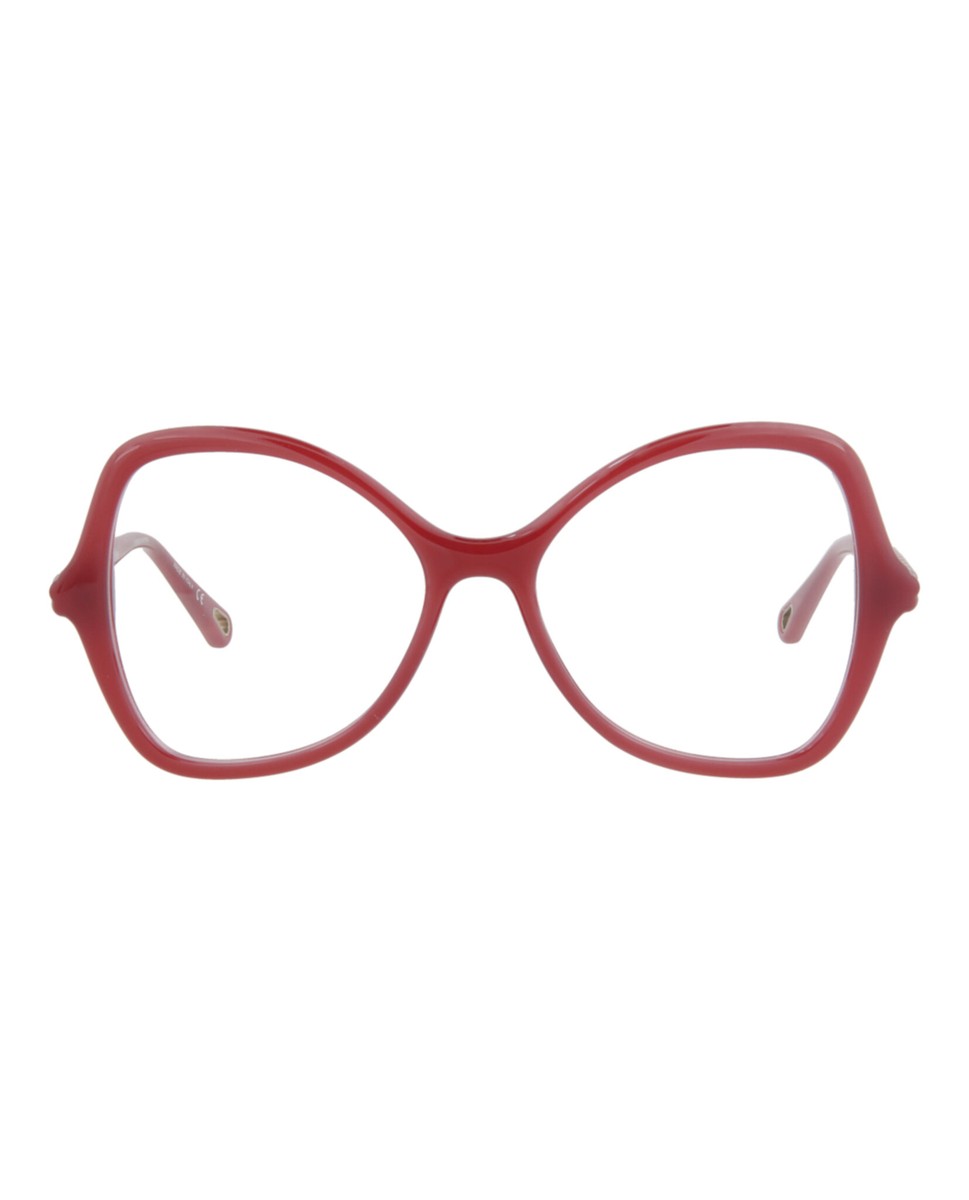 メガネ CHLOE Woman Optical frames Orange Chloé Womens Cat Eye Orange Orange Transparent Fashion