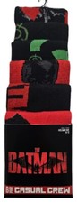 MENS THE Batman Bioworld 6 PAIR CASUAL CREW SOCKS Shoe Sz 8-12 New