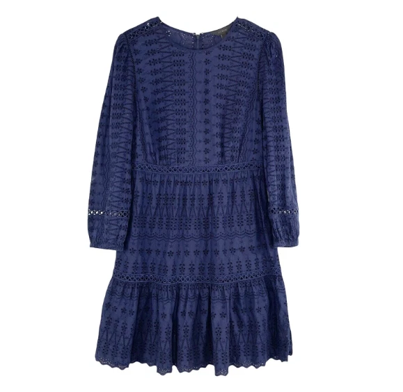 J crew eyelet clearance flutter hem dress