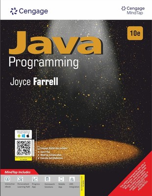 New: Java Programming with MindTap by Joyce Farrell 10th INTL ED