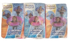 3 Pack SUNSPLASH 30" INFLATABLE POOL / BEACH / LAKE WATER SWIM FLOAT TUBE PINK
