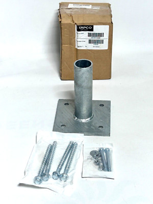 Tapco 034-00143SM, Silver Anchor For U-Channel Post Galvanized Steel 25AZ06