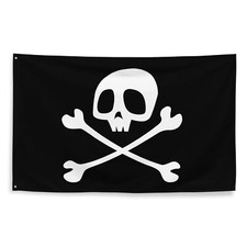 Jolly Roger Skull Crossbones Pirate Flag