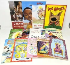 Lot of 13 Assorted Scholastic Books Children Goosebumps Magic School Bus CD21