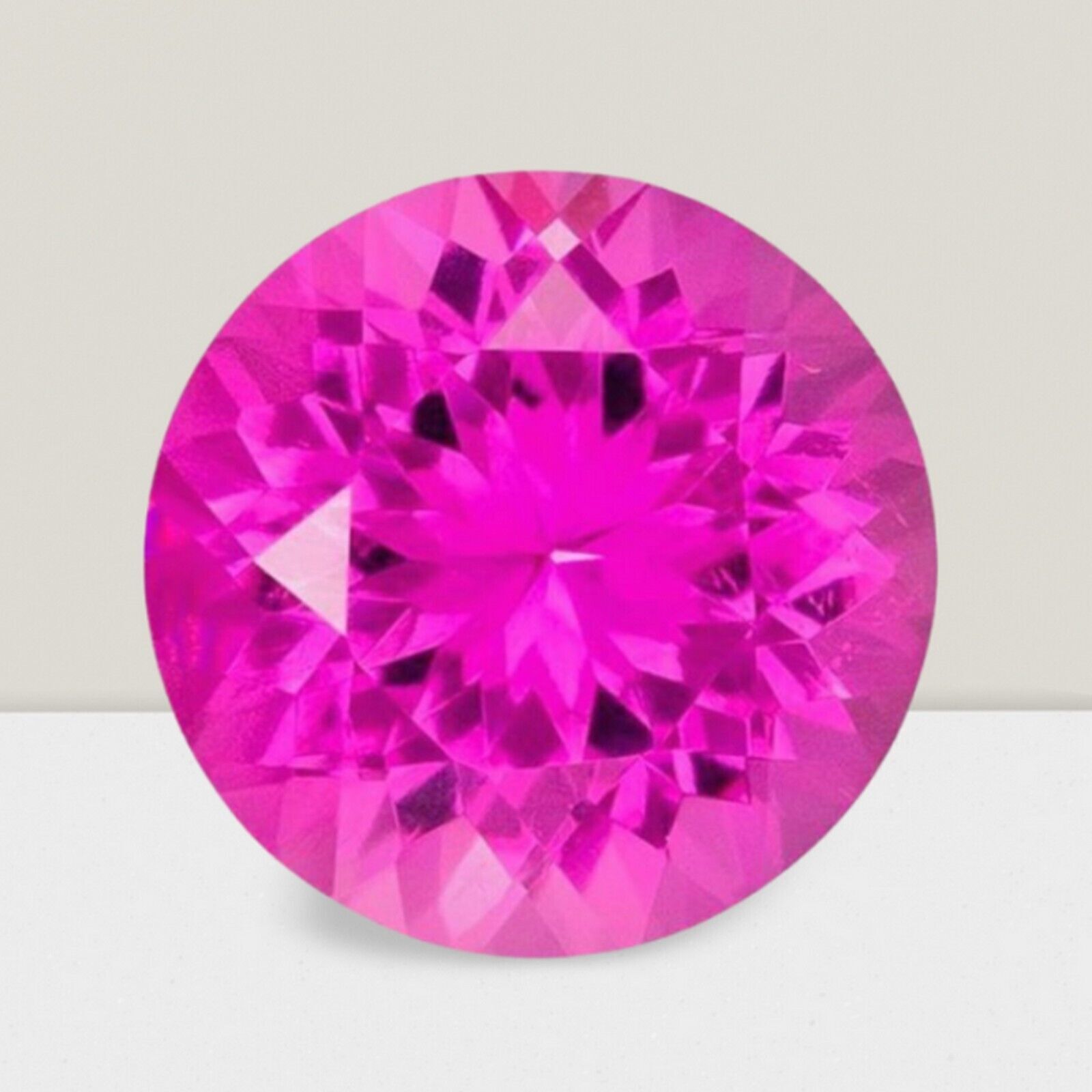 Vivid Pink Tourmaline Round Cut Loose Gemstone 3mm 0.16ct