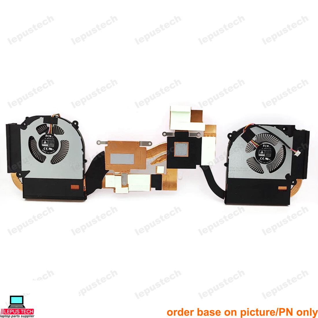 CLEVO NP50 6-31-NP5N2-101 6-31-NP5N2-102 MQ6X fan heatsink original
