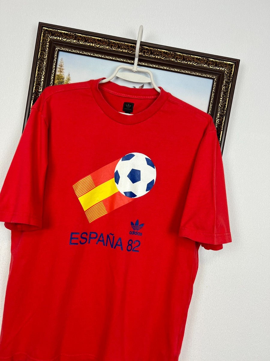 専用90s adidas soccer SPAIN game shirts Vintage Adidas Originals Spain World Cup Football Shirt Soccer