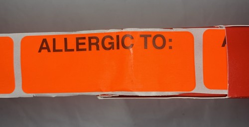 Medical Arts Press 2020 Pressure-Sensitive Labels - “Allergic To:” - Picture 3 of 3
