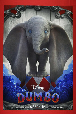 Disney Dumbo Flying Baby Elephant Circus 2019 Movie Picture Poster