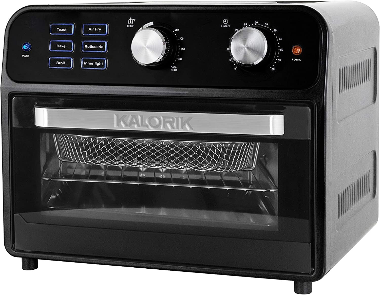 AFO 46110 BK 22 Quart Digital Air Fryer Toaster Oven, Black