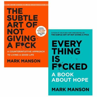 Subtle Art & Everything Is F*cked 2 Books Combo Boxed Set By Mark Manson NEW